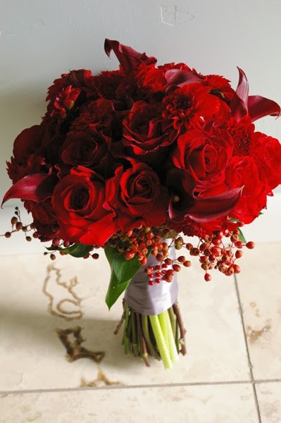Bouquets y Ramos de Bodas Color Rojo, parte 1