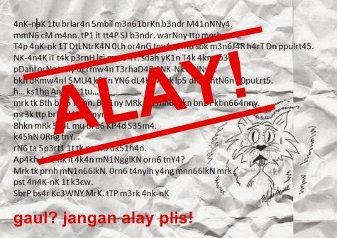 Gudang Baca: Artikel Tingkatan Alay