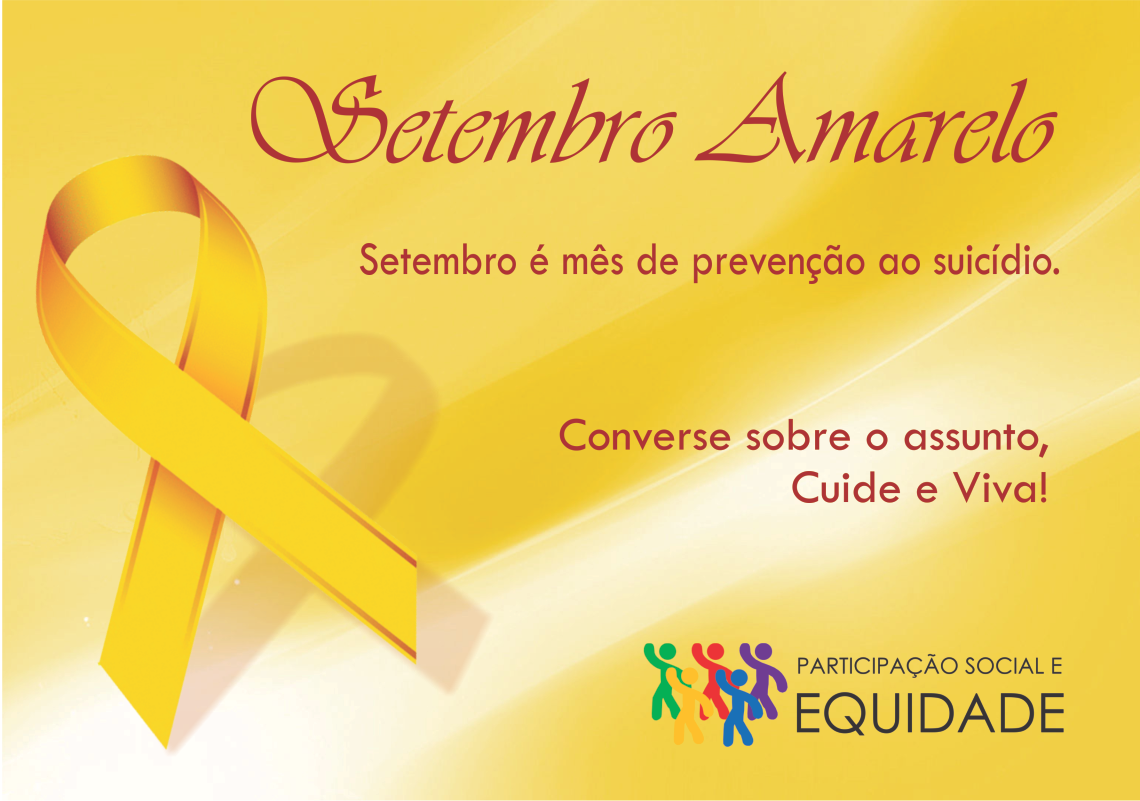 Participa O Social E Equidade Ses Rj Setembro Amarelo