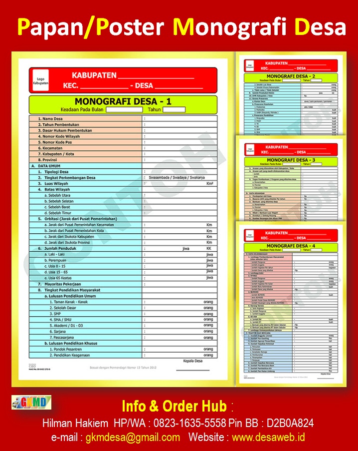 Bina Desa Papan Monografi Dan Profil Desa