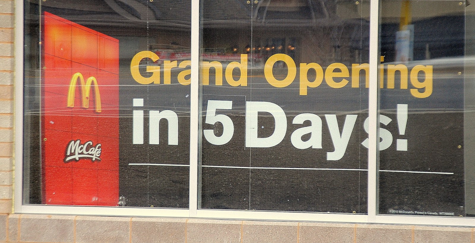 Camera on King & Aurora Schomberg McDonald's about to open