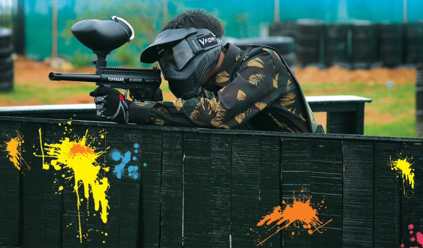 Paintball Stock Photo