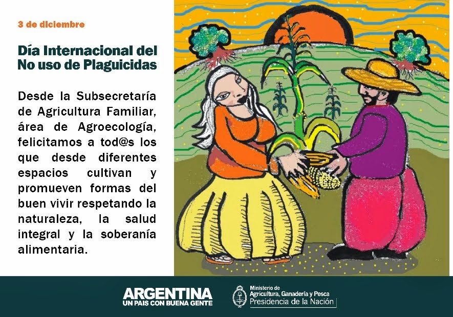3 de Diciembre: Día Internacional del No uso de Plaguicidas