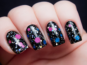 Chalkboard Nails: Starrily Space Candy