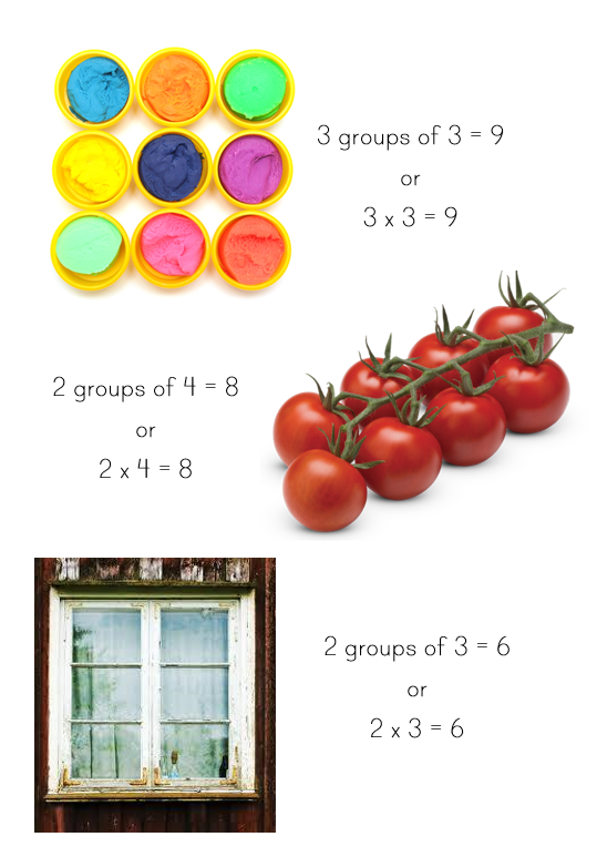 Arrays in Real Life - ideas for teaching arrays with examples of real life arrays and printable array posters plus an art activity to make arrays | you clever monkey