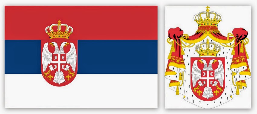 Флаг и герб Сербии