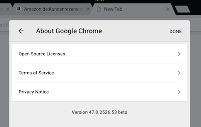 Chrome Beta for iOS