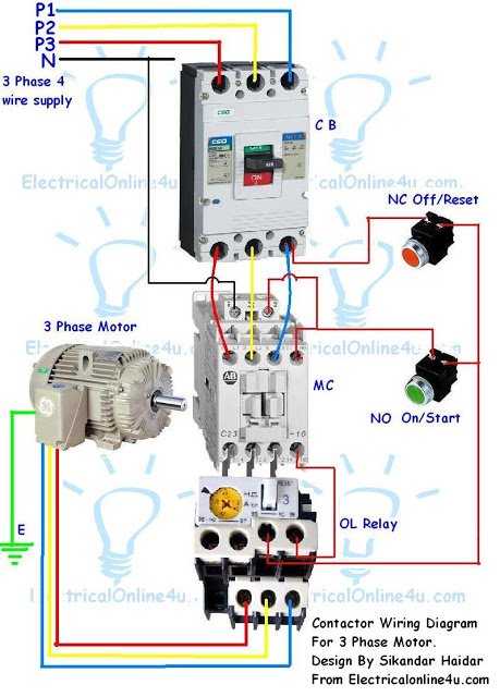 Contactor Wiring Guide For 3 Phase Motor | Engineering