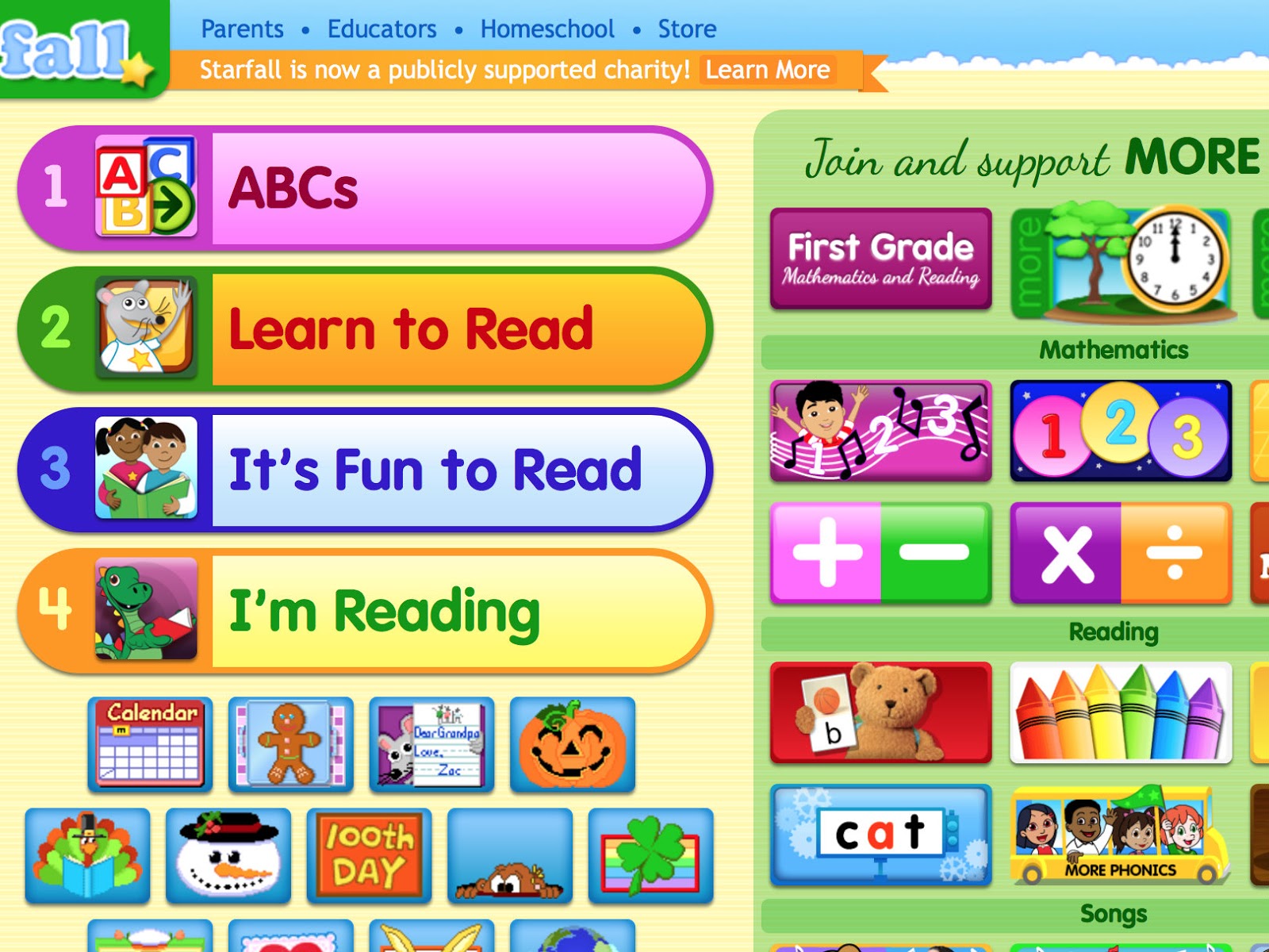 Kindergarten Korner: Starfall Reading and Math