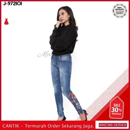 MNF386J67 Jeans 972101 Wanita Denim Ripped Jeans Celana 2019 BMGShop