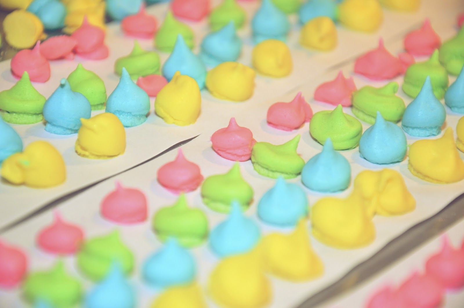 Running With Glitter Sugar Meringue Candy Dots