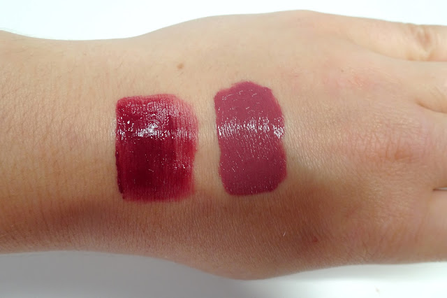 bourjois rouge edition velvet 13 plum plum girl, too faced melted liquified long wear lipstick fig