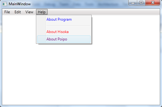 Menu control. Menu control