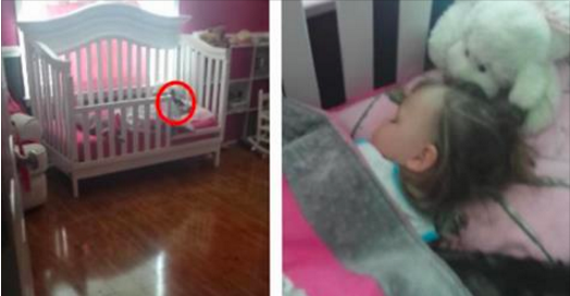 Elle va voir son bébé va bien, mais elle remarque qu'elle n'est pas seule dans le lit !