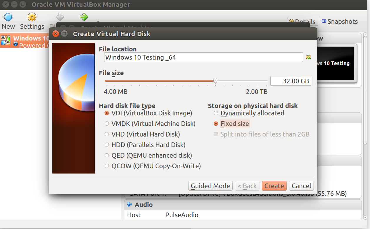 BirunthaG' S Blog: How To Install Windows 10 In VirtualBox in Linux