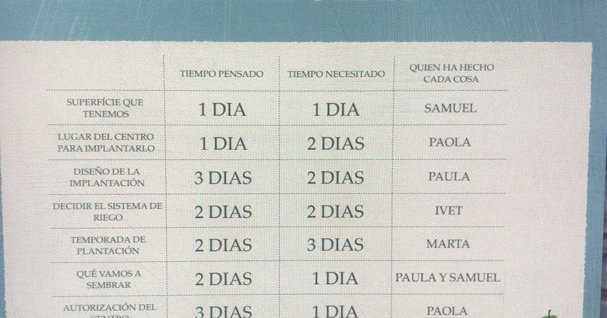 DIAGRAMA DE GANNT