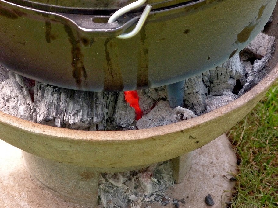 Cottage Life on Pilgrim's Farm Coal Pot Cooking