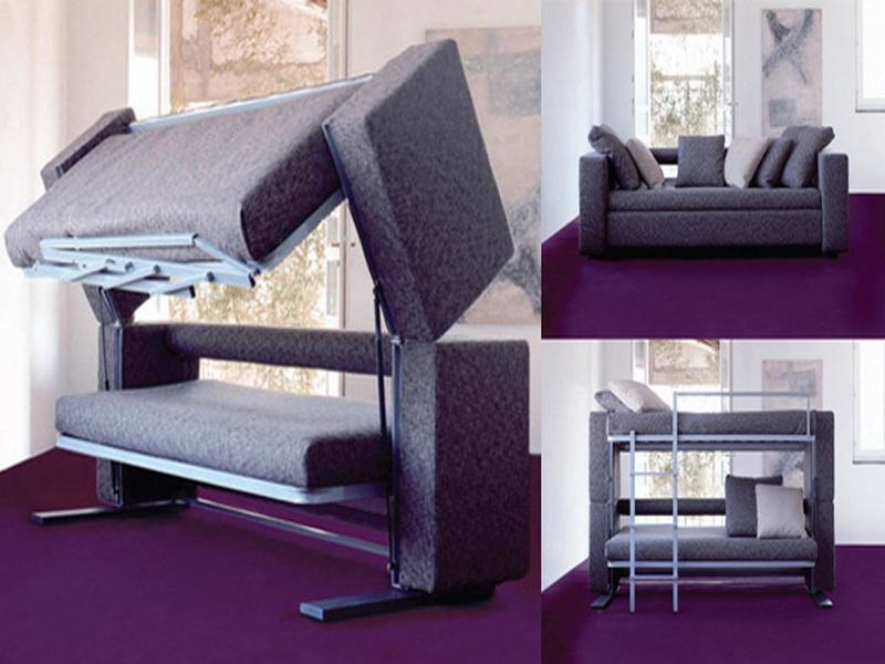 variety sofa turns into bunk bed