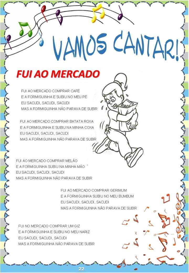 Cantigas populares Coletânea de cantigas populares... Atividade para imprimir Cantigas populares Coletânea de cantigas populares... Atividade para imprimir