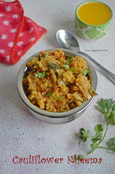 cauliflower keema kheema pot recipe cooker pressure