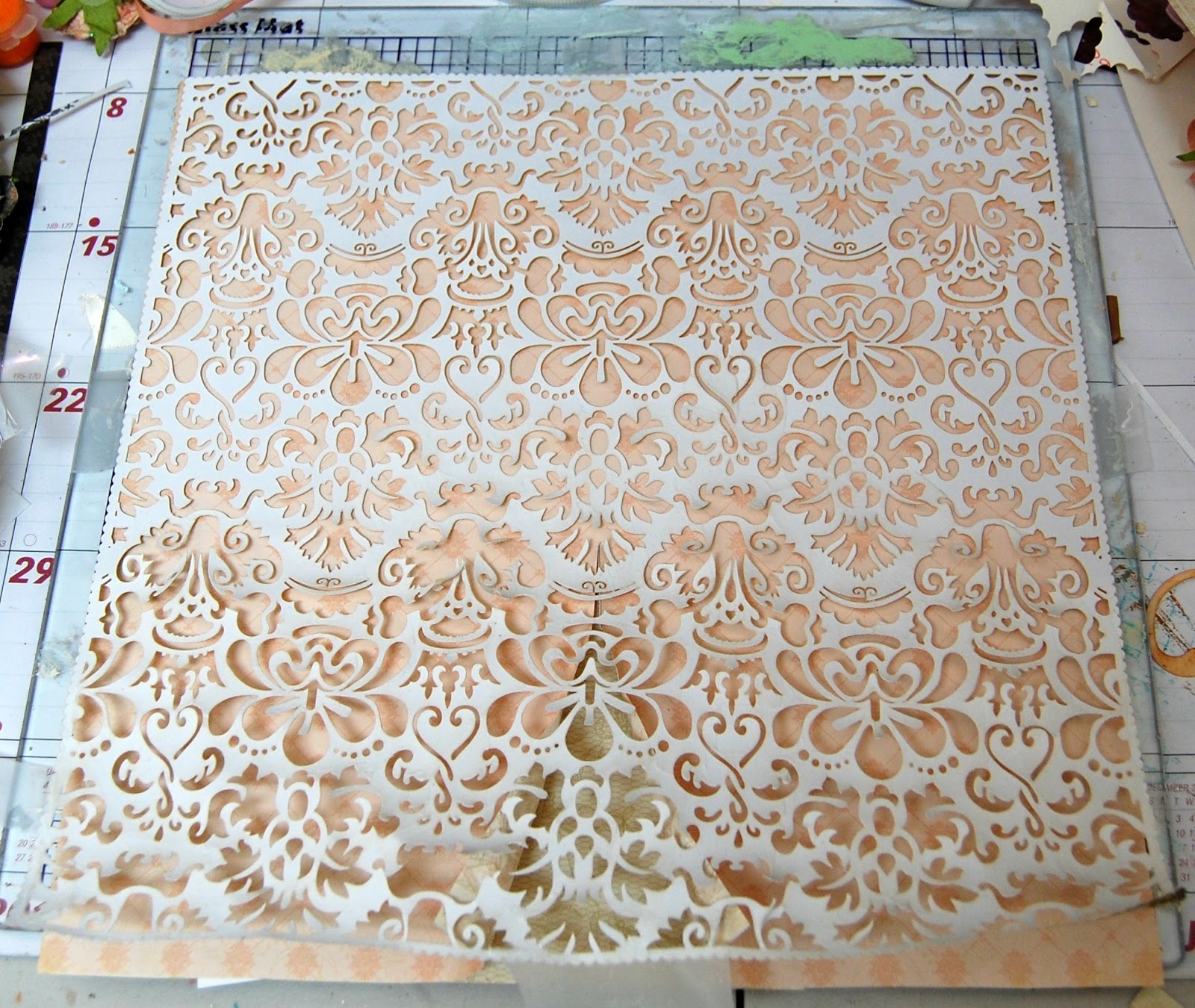 Tutorial Creating Texture with a Die Cut Paper