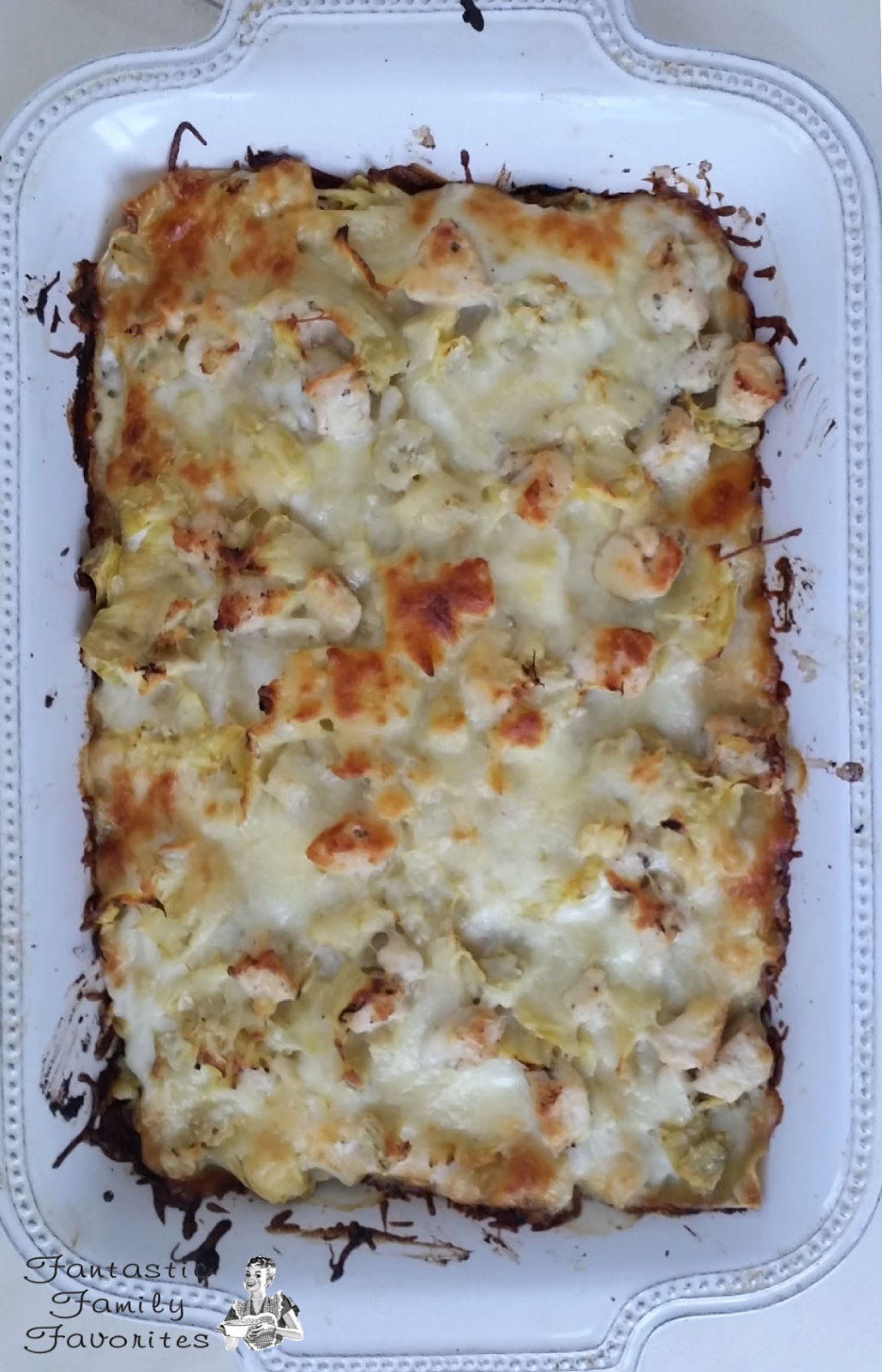 Fantastic Family Favorites Artichoke, Chicken, and Spinach Lasagna