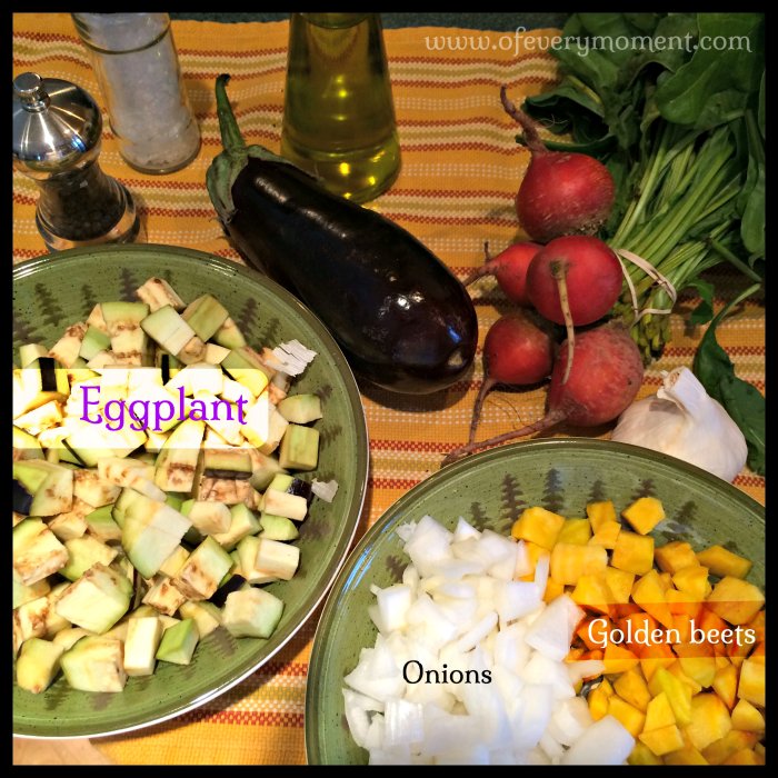 Roasted Golden Beets and Eggplant Recipe the most of every moment