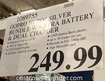 Deal for the GoPro Hero4 Silver Camera Bundle at Costco