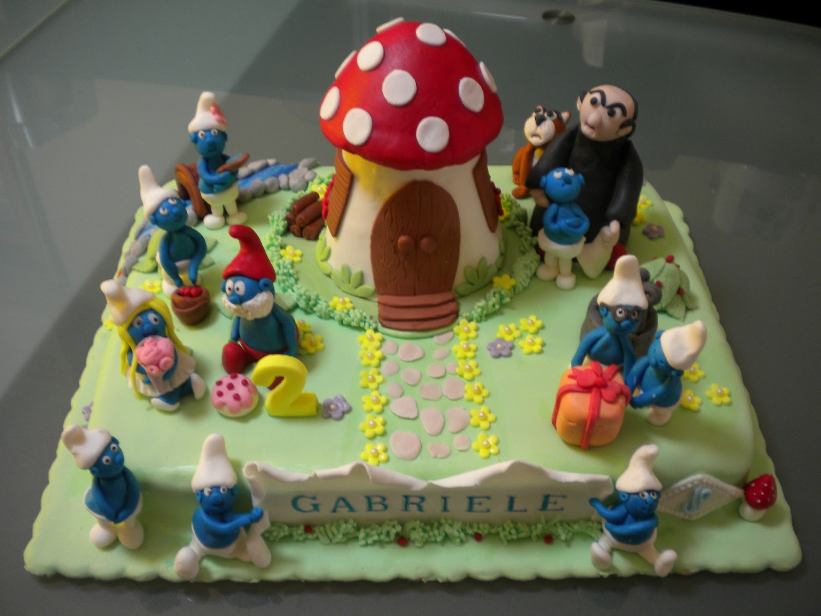 LE TORTE DI PATRICIA Noi puffi siam così...Torta puffi