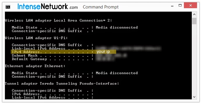 How To: Find your IP Address Using Windows Command Prompt (CMD) XP ...