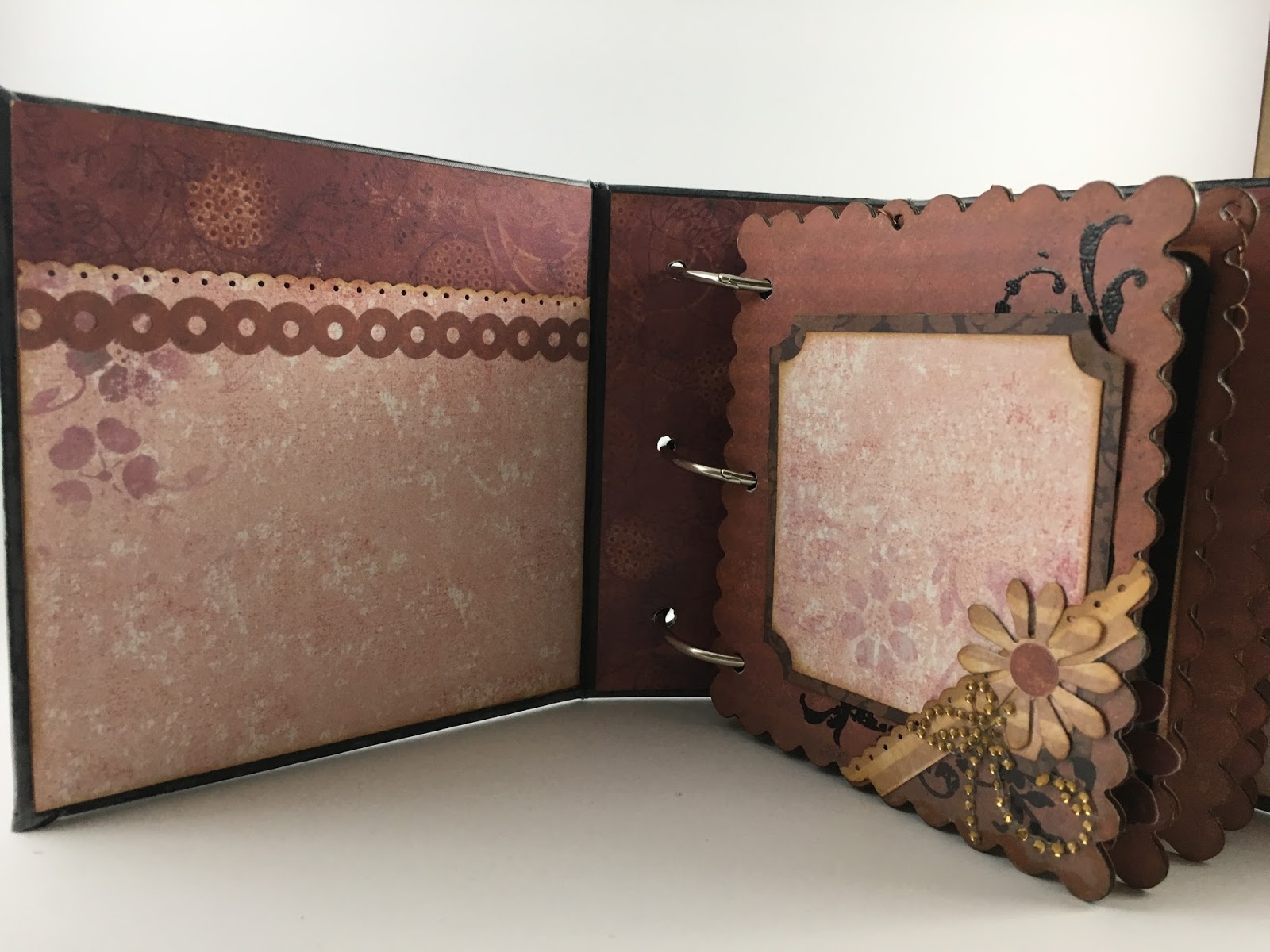 Create for Memories Mini Scrapbook Album Using Santoro London Paper Collection