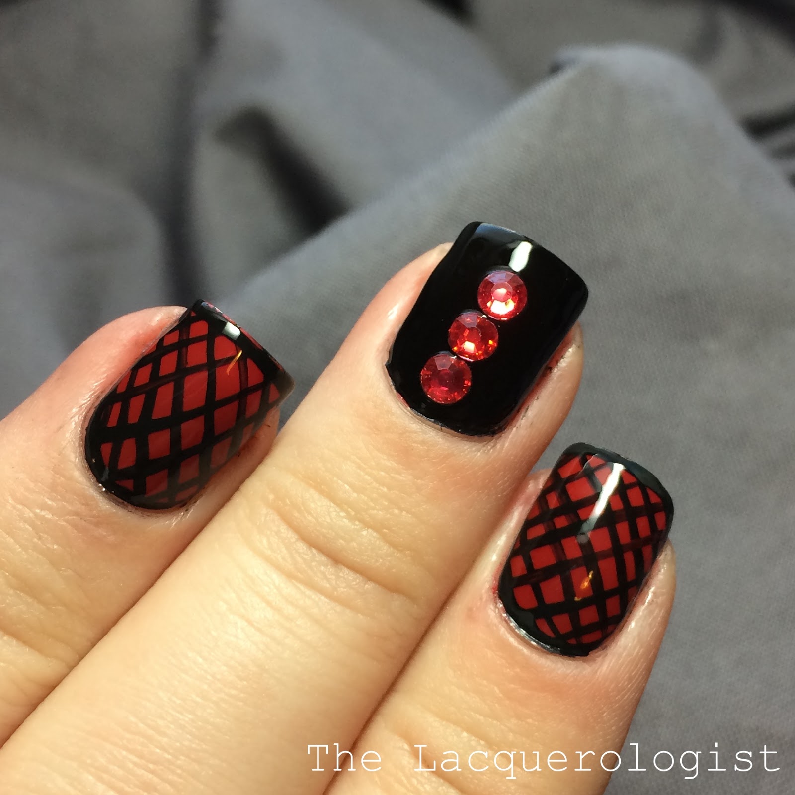 Valentine's Day Sexy Red & Black Nail Art Casual Contrast Bloglovin’