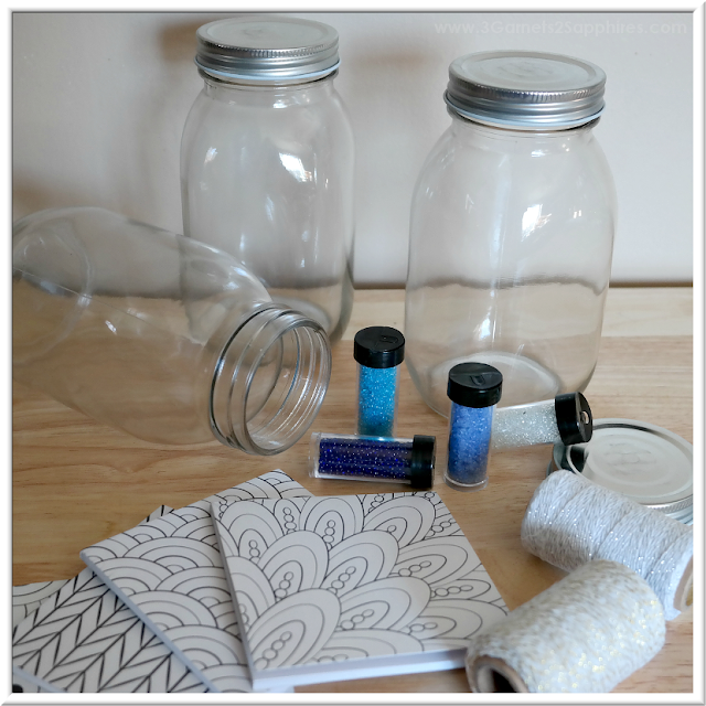 How to make 'A Year of Smiles' Mason Jar Gift  |  3 Garnets & 2 Sapphires