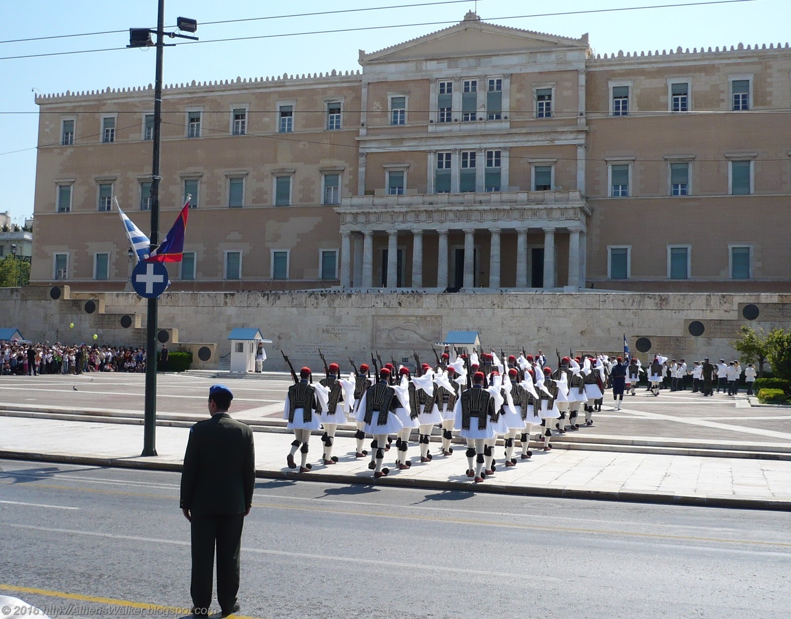 Changing of the guard in Athens, Greece