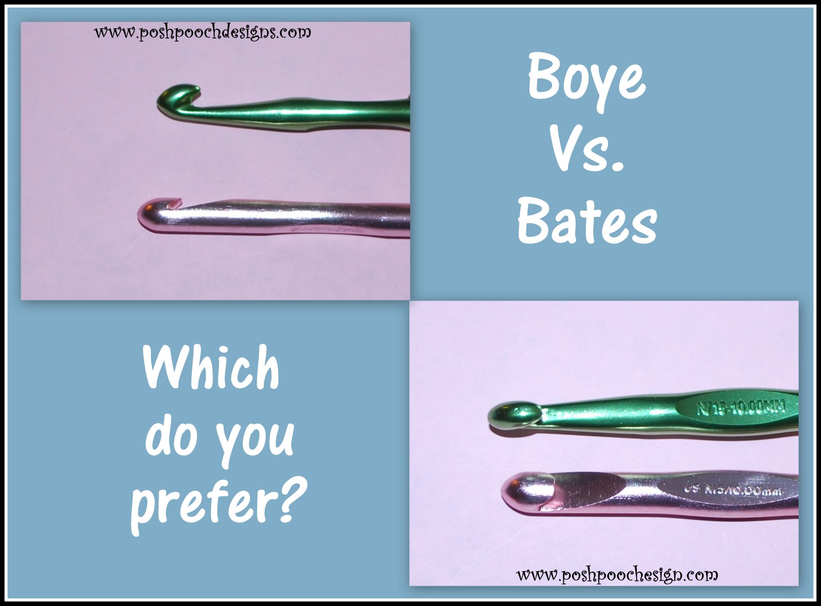 Posh Pooch Designs What Is Your Favorite Crochet Hook? Posh Pooch Design