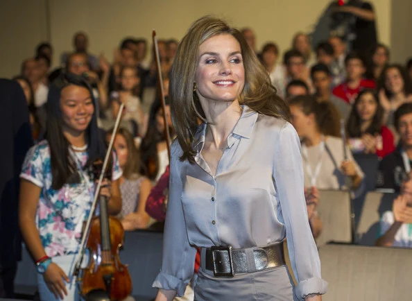 Queen Letizia of Spain attended the opening of the International Music School Summer Courses by Prince of Asturias Foundation