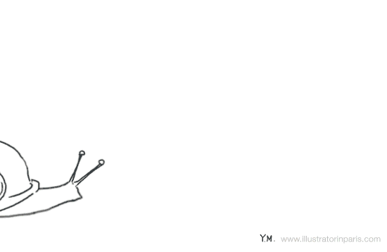 Illustrator in Paris: Un escargot et un elephant