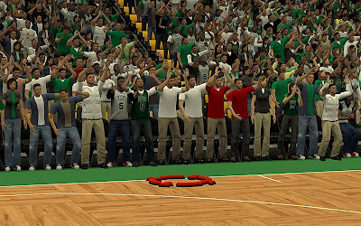NBA 2K13 Boston Celtics Sideline Crowds Fix