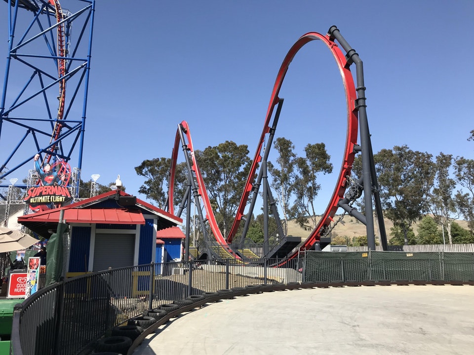 Harley Quinn Coaster Structure Complete AmusementInsider Fun Starts