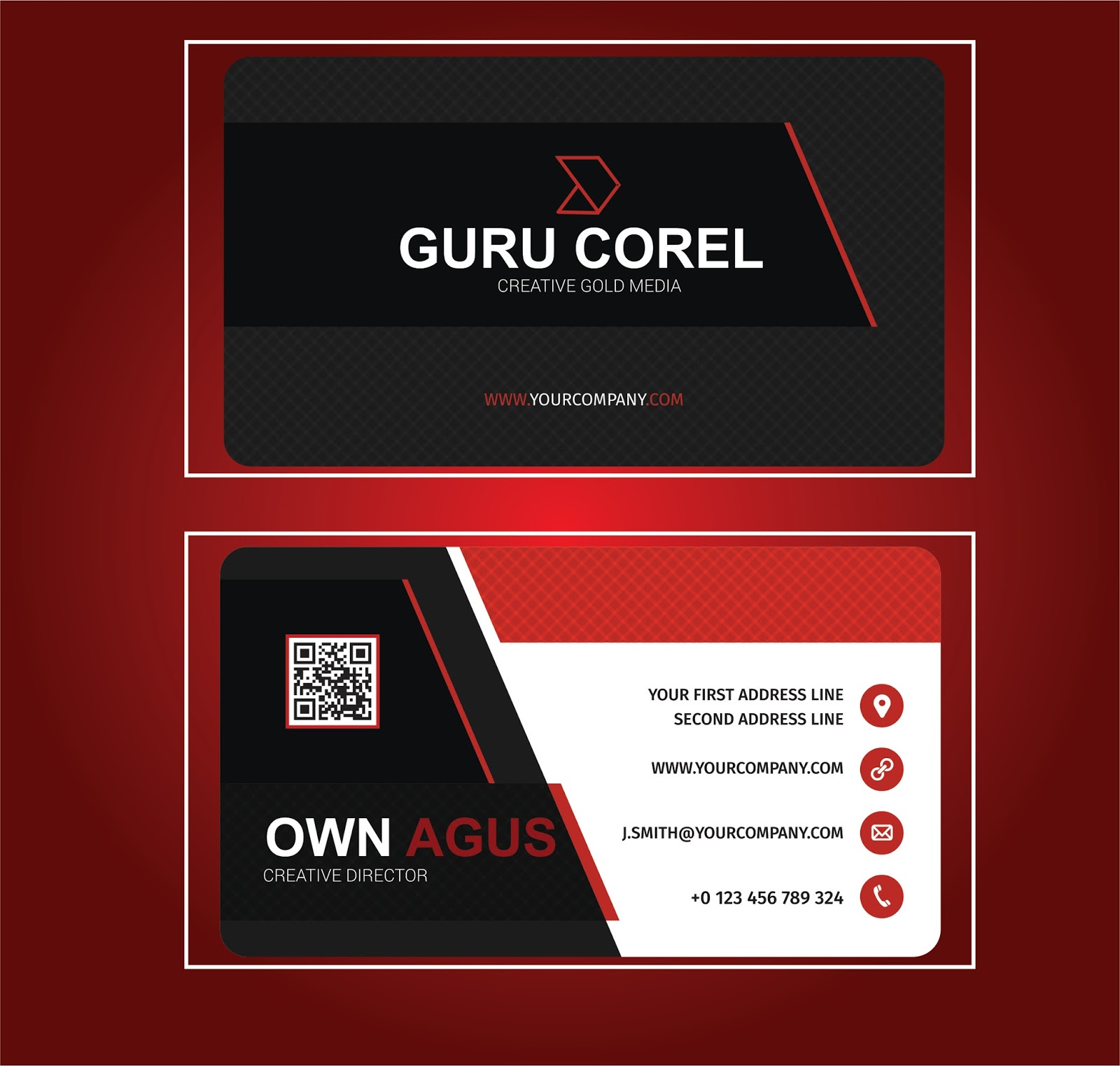 DOWNLOAD TEMPLATE ID CARD FORMAT CORELDRAW CDR Guru Corel