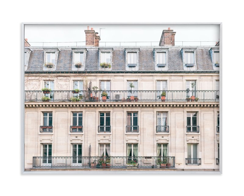 Days of Paris framed blush pink fine art print from Minted