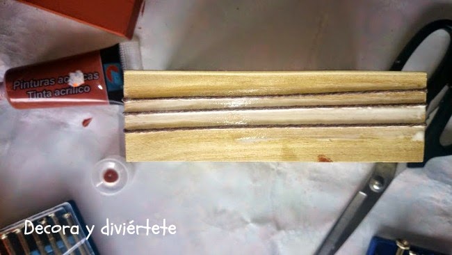 caja vintage , DIY, manualidad , decorar caja madera , pintura , crochet, ganchillo