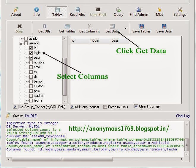 Information schema columns. Information schema columns