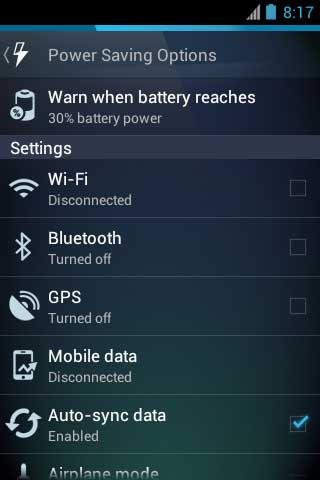 AVG TuneUp Power Saving
