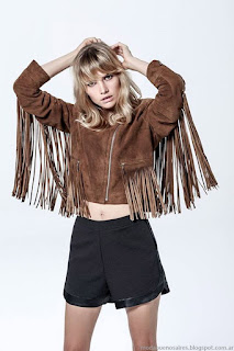 Imágenes Tendencias Moda Mujer Instagram Otoño Invierno chaqueta con flecos tiras