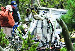 Se desploma Helicóptero cerca de Toluca.