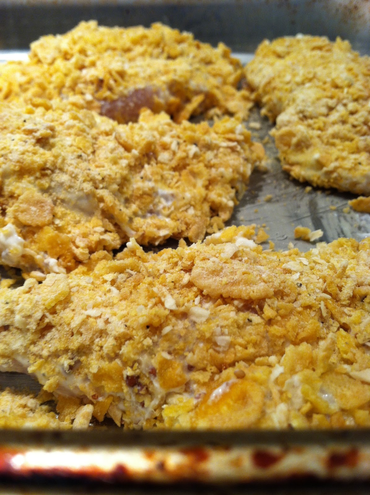parsley & polka dots onioncornflake baked chicken
