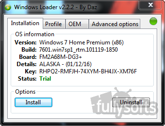 Активация виндовс 7. Loader by daz версии 2. 2. Windows loader v 2. 2.