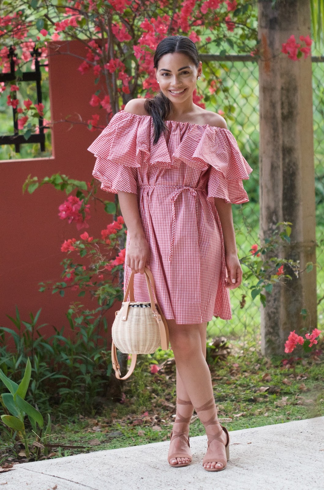 Ruffled Dress in Puerto Rico The Style Brunch