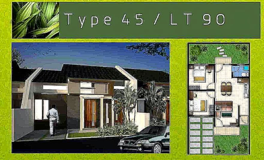 Denah Rumah Minimalis 2 Lantai Type 45  Best Ideas for 